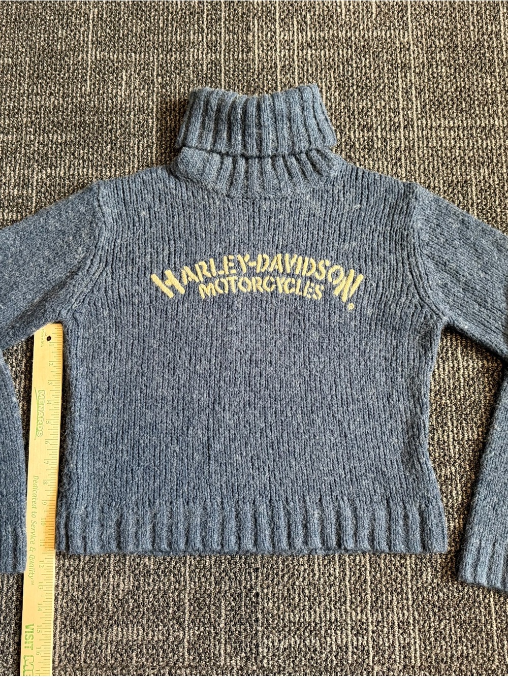 Harley-Davidson Women's Dark Blue Turtleneck Sweater Sz L
